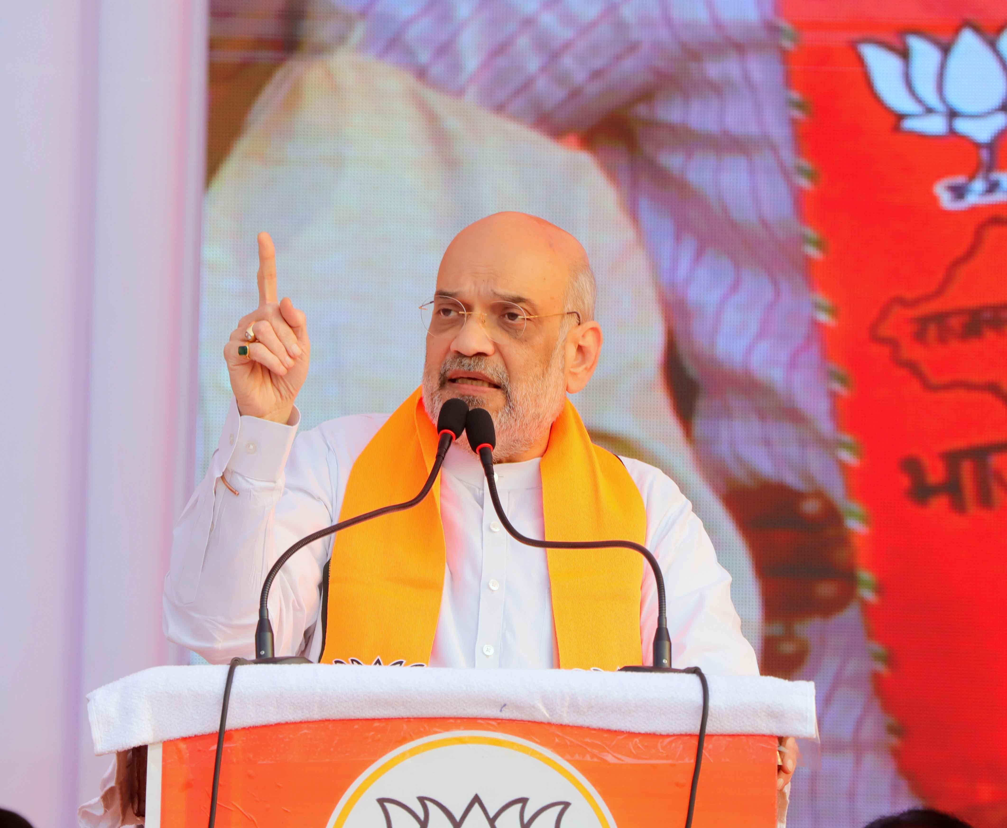  Hon'ble Union Home Minister and Minister of Cooperation Shri Amit Shah addressing public meetings in Kuchaman, Makrana and Parbatsar (Rajasthan)