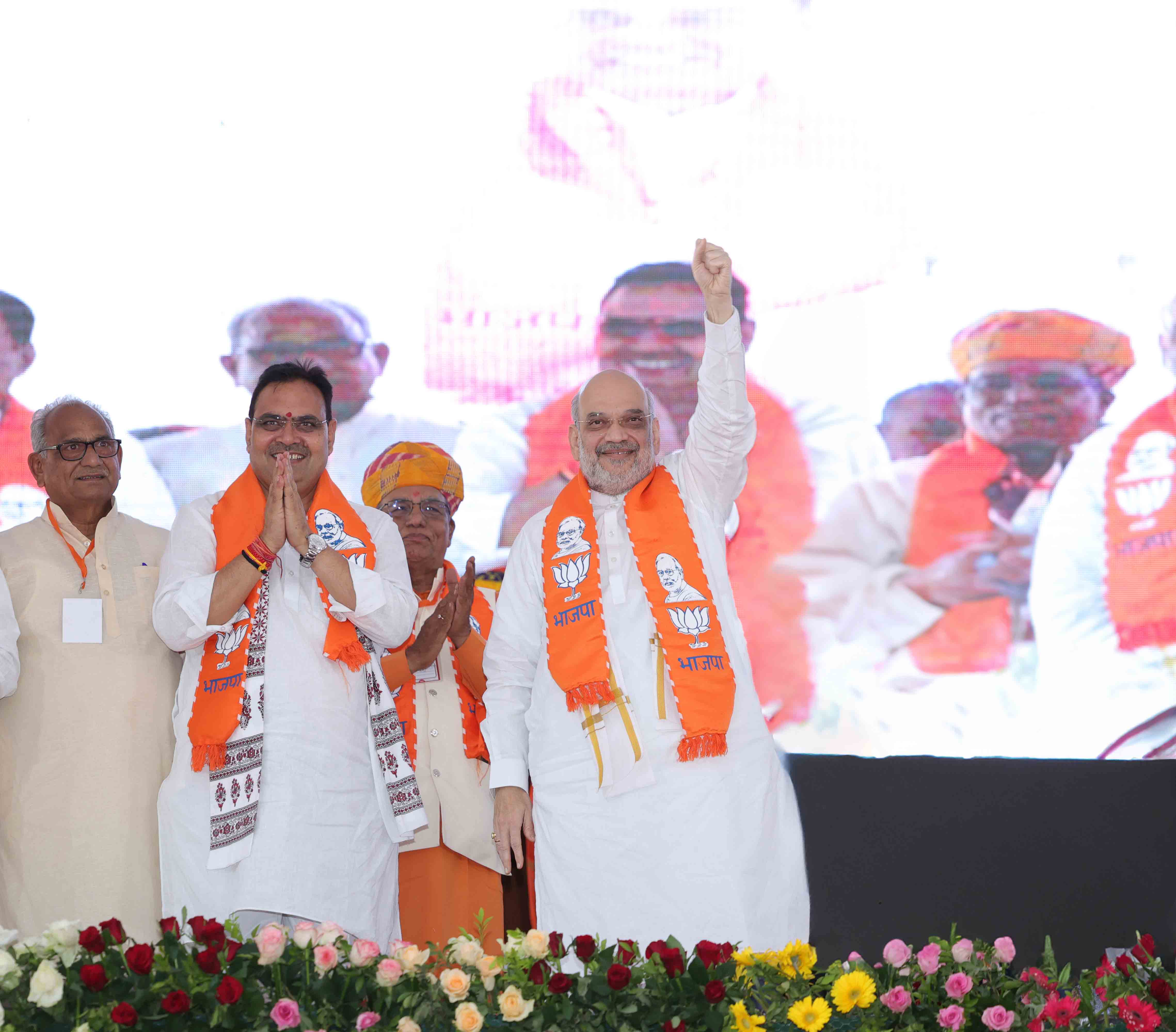 Hon'ble Union Home Minister & Minister of Cooperation Shri Amit Shah while addressing Shakti Kendra Pramukh Sammelan in Jodhpur (Rajasthan)