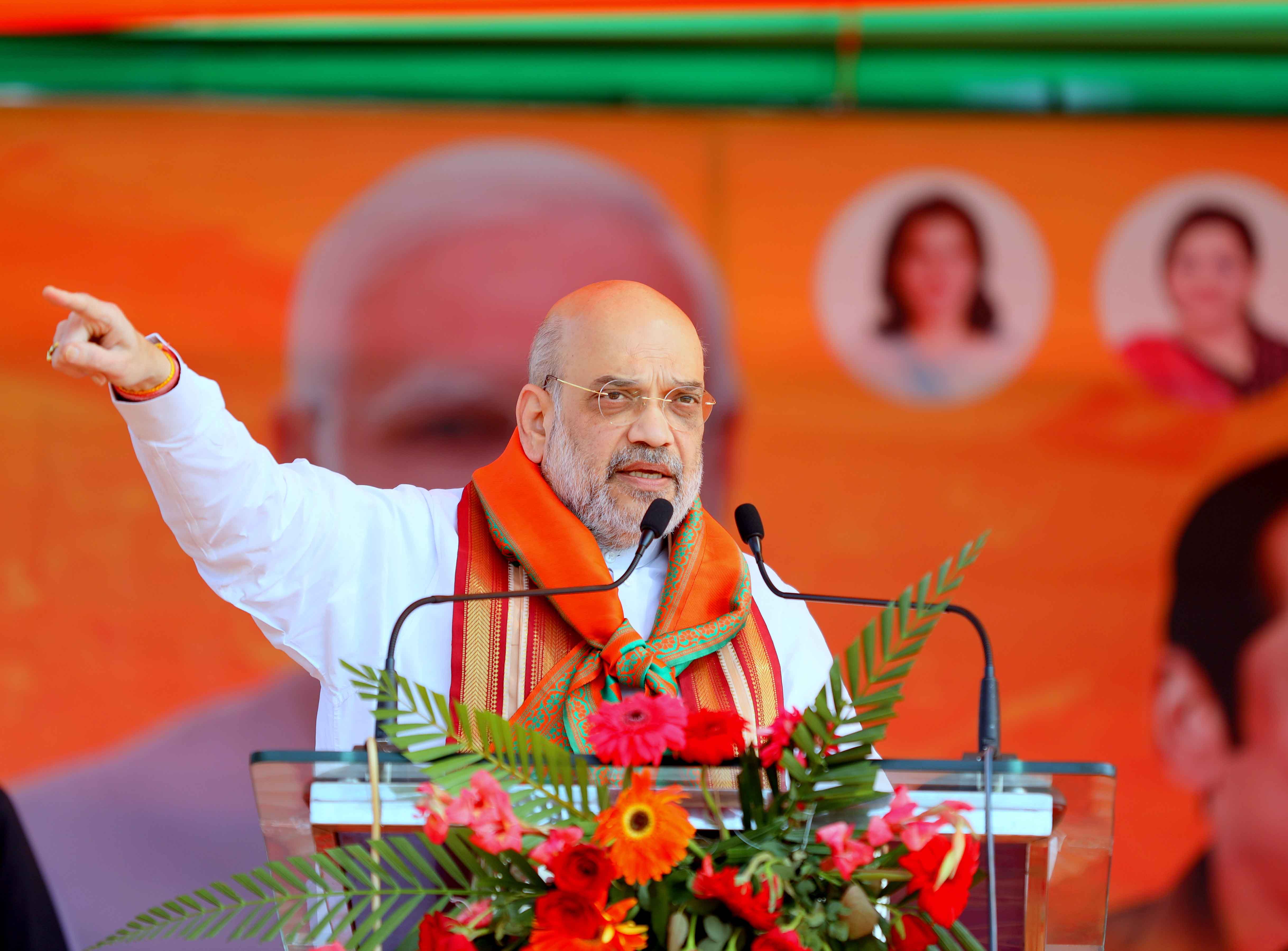 Hon'ble Union Home Minister & Minister of Cooperation Shri Amit Shah while addressing public meetings Chhattisgarh