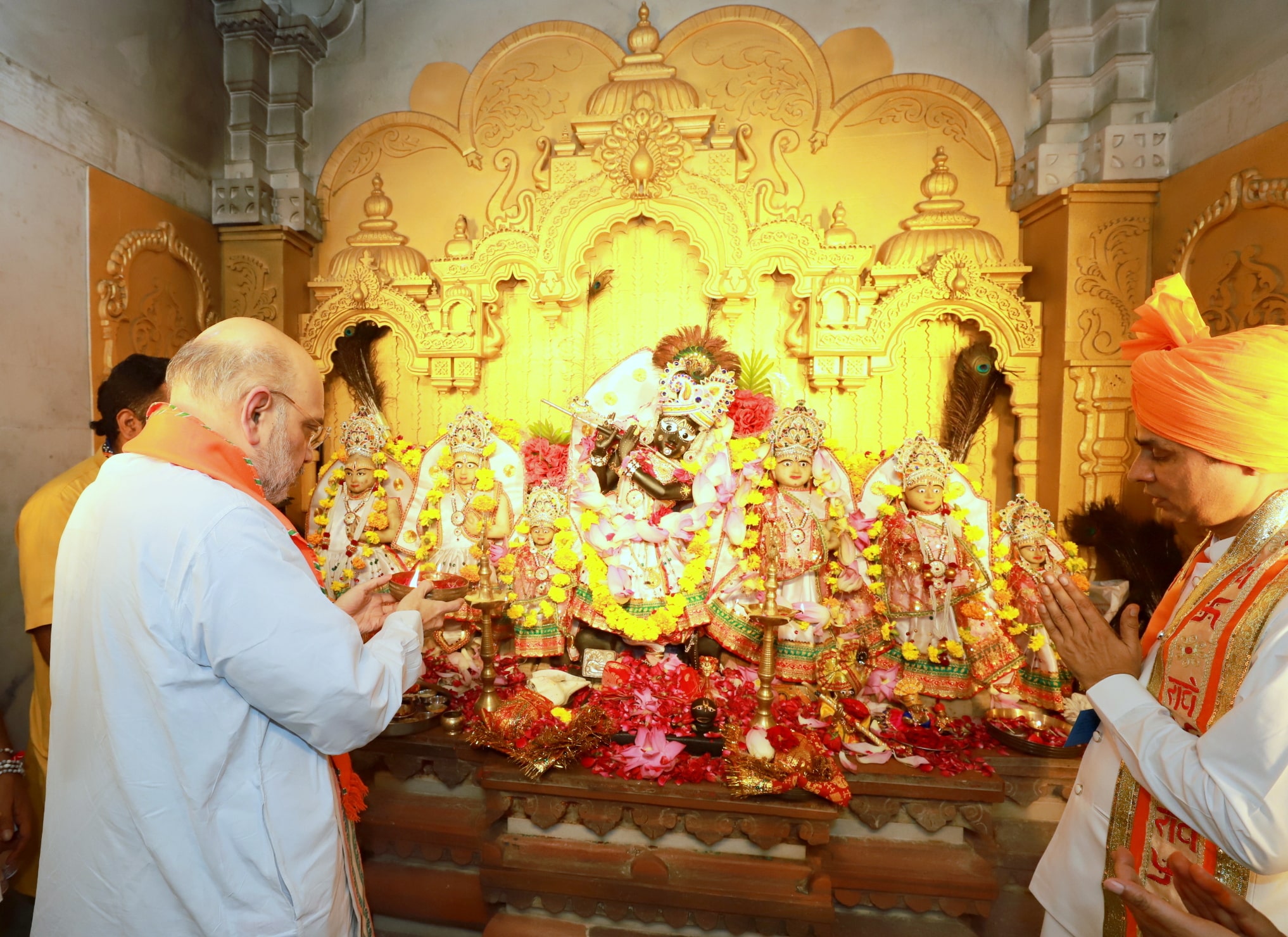 Hon'ble Union Home Minister & Minister of Cooperation Shri Amit Shah offered prayers at Beneshwar Dham, Dungarpur (Rajasthan)