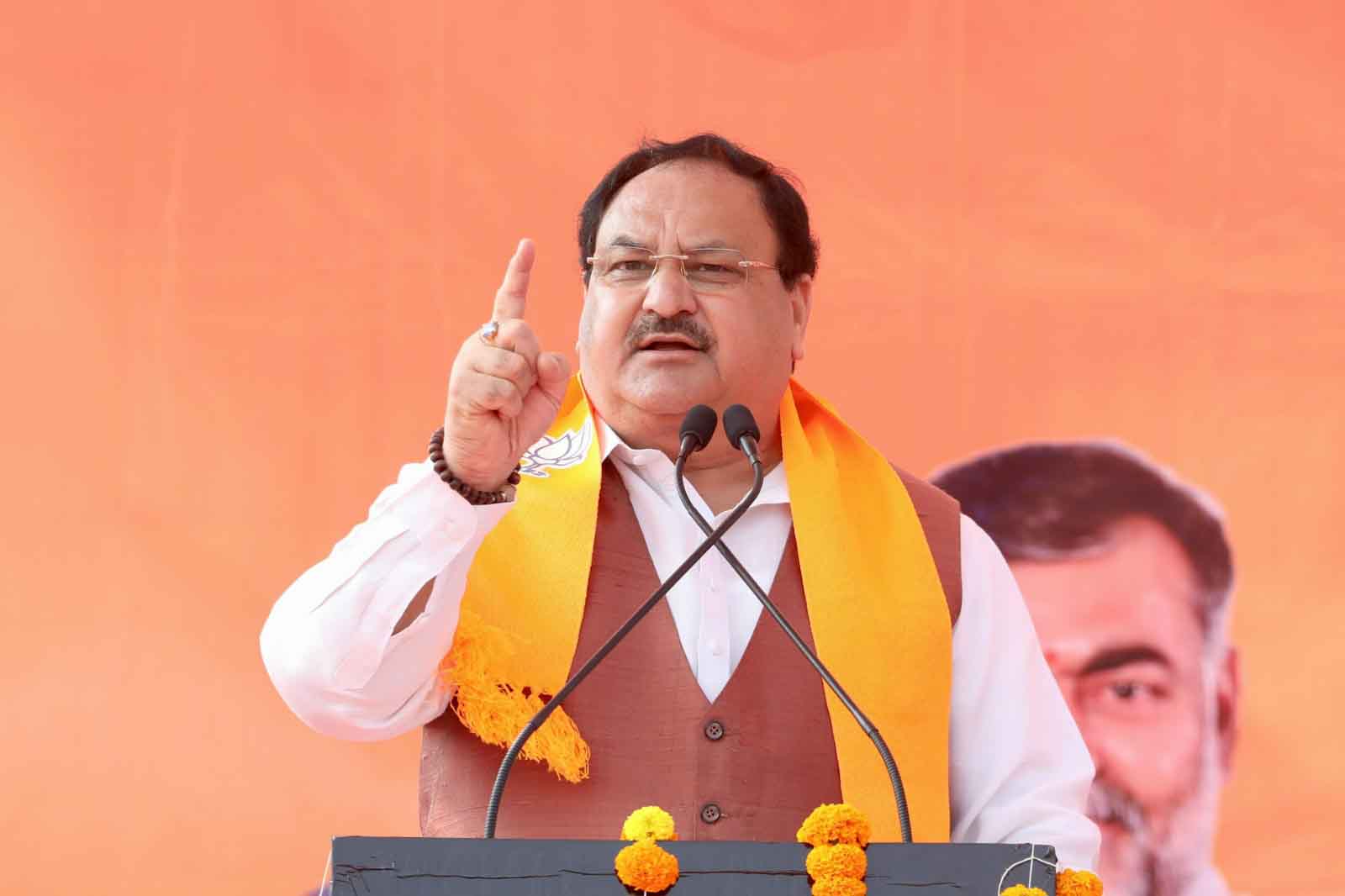 BJP National President Shri J.P. Nadda addressing a public meeting at Village Chunari, Teonthar, Distt. Rewa (Madhya Pradesh)