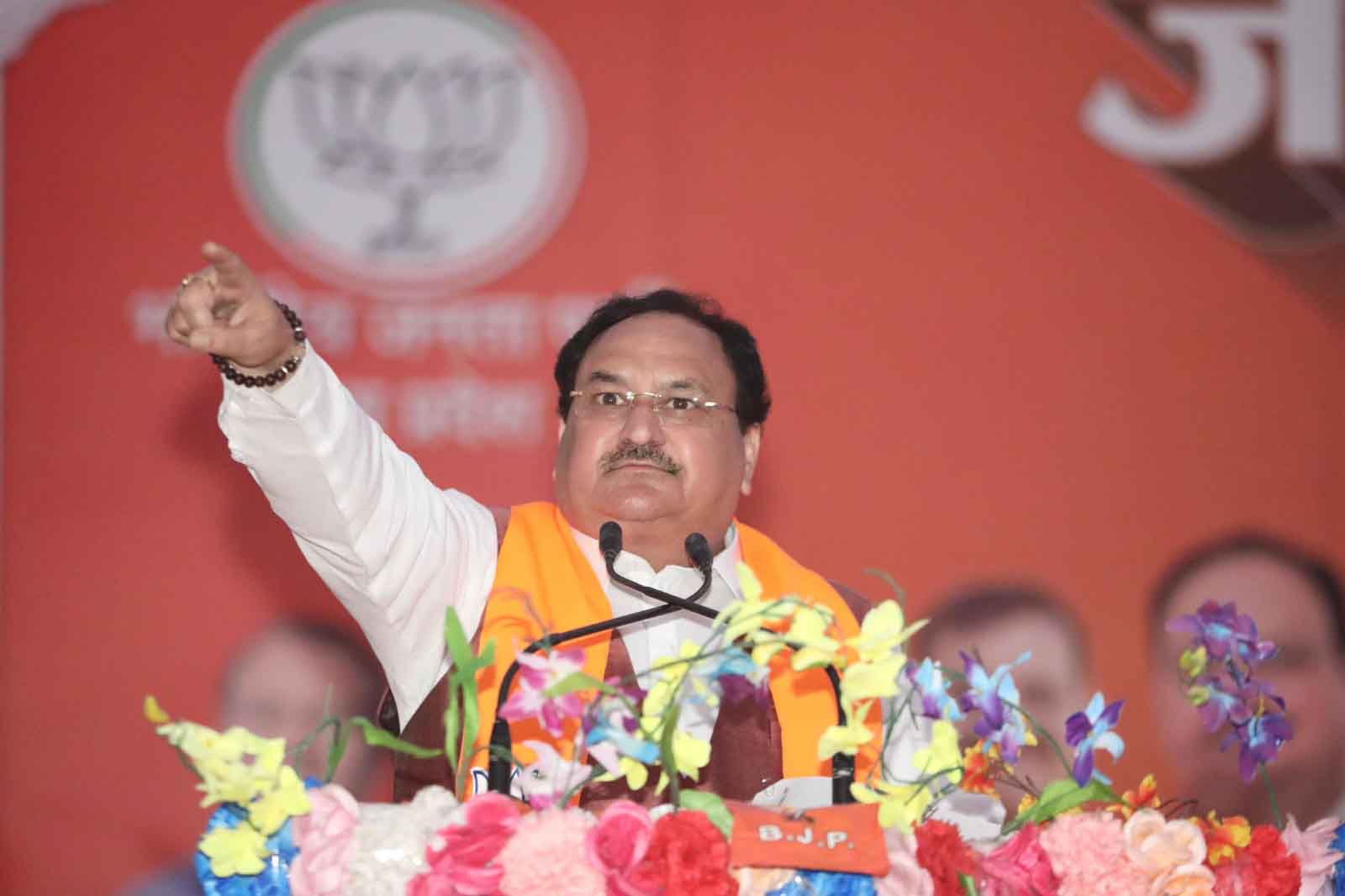 BJP National President Shri J.P. Nadda addressing a public meeting in Sirmore, Rewa (Madhya Pradesh)