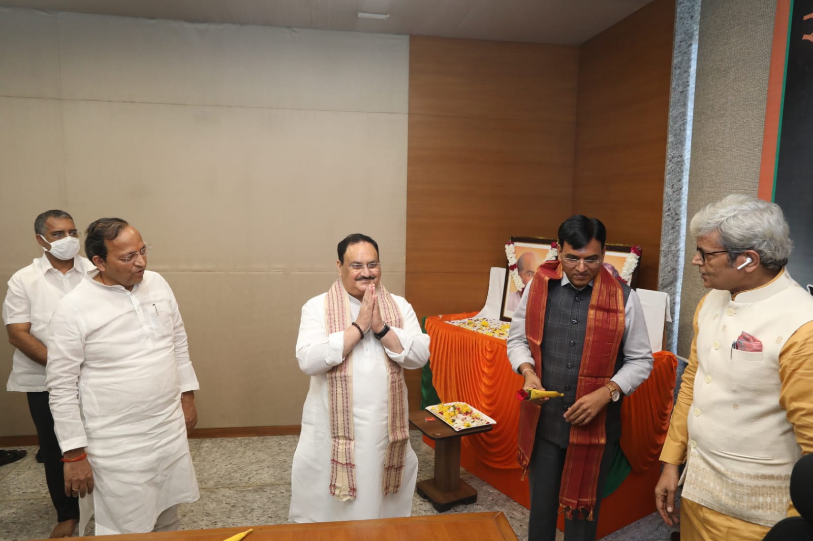  BJP National President Shri J.P. Nadda inaugurating BJP Sahyog Cell at BJP HQ, 6A DDU Marg, New Delhi