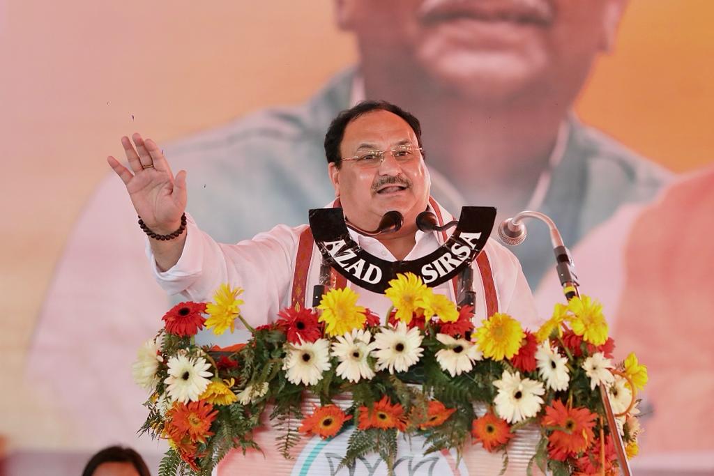  Hon’ble BJP National President Shri J.P. Nadda while addressing Amrit Kaal Sankalp Rally in Kaithal (Haryana)