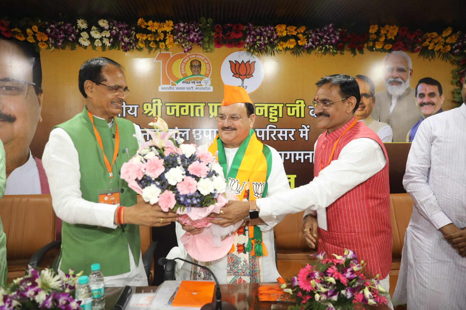  BJP National President Shri J.P. Nadda chaired the state cabinet meeting in Bhopal (Madhya Pradesh)