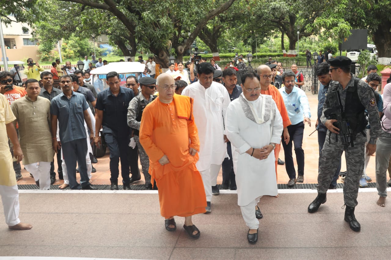 BJP National President Shri J.P. Nadda visited Belur Math in Kolkata (WestBengal)