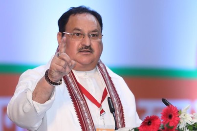 Hon'ble BJP National President Shri J.P. Nadda addressing U.P. Block pramukh & District Panchayat Adhyaksh sammelan at Indira Gandhi Pratishthan, Lucknow