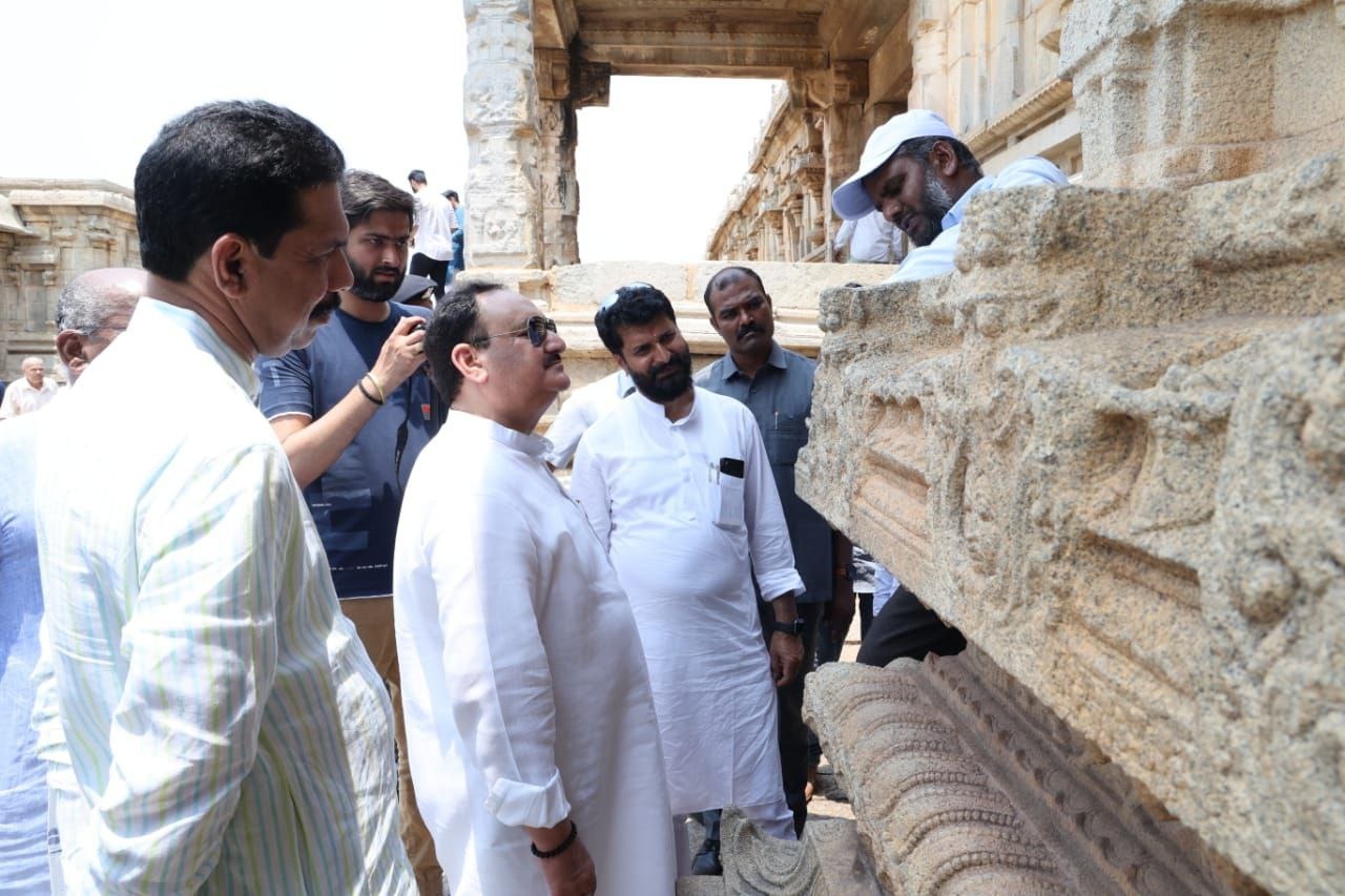 BJP National President Shri J.P. Nadda visited at Hampi (Karnataka)