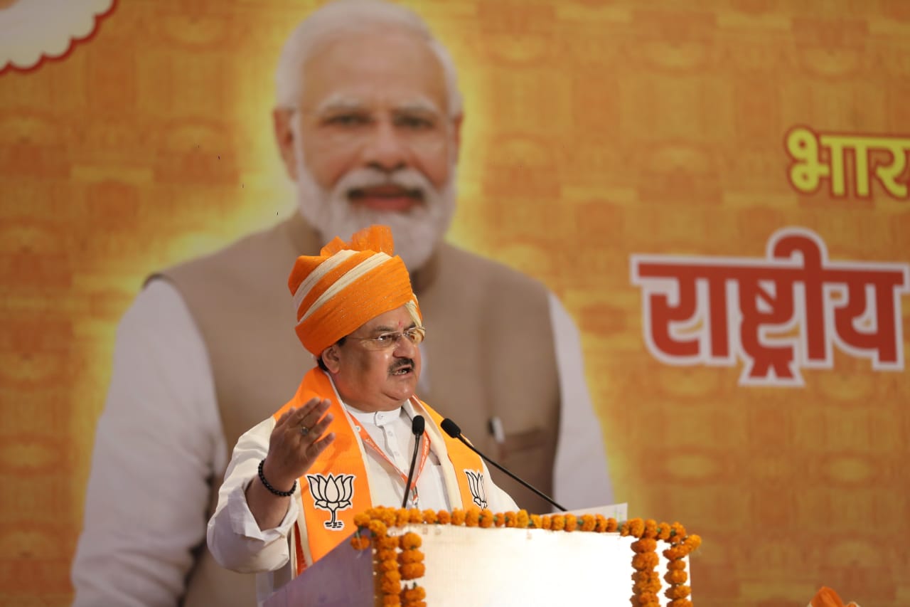 BJP National Office Bearers Meeting presided by BJP National President Shri J.P. Nadda at Hotel Leela Palace, NH-11, Jaipur (Rajasthan)