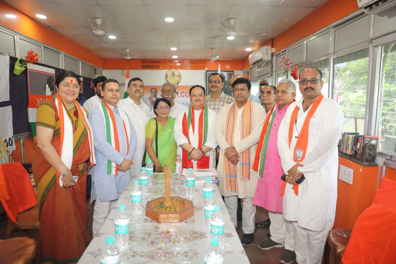 BJP National President Shri J.P. Nadda visited Rashbehari Bose ResearchInstitute in Chandannagar (West Bengal)