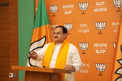 Hon'ble BJP National President Shri J.P. Nadda launching Youtube Channel "Kuch Yaadein, Kuch Mulakatein" dedicated to Bharat Ratna & Former PM Shri Atal Bihari Vajpayee ji