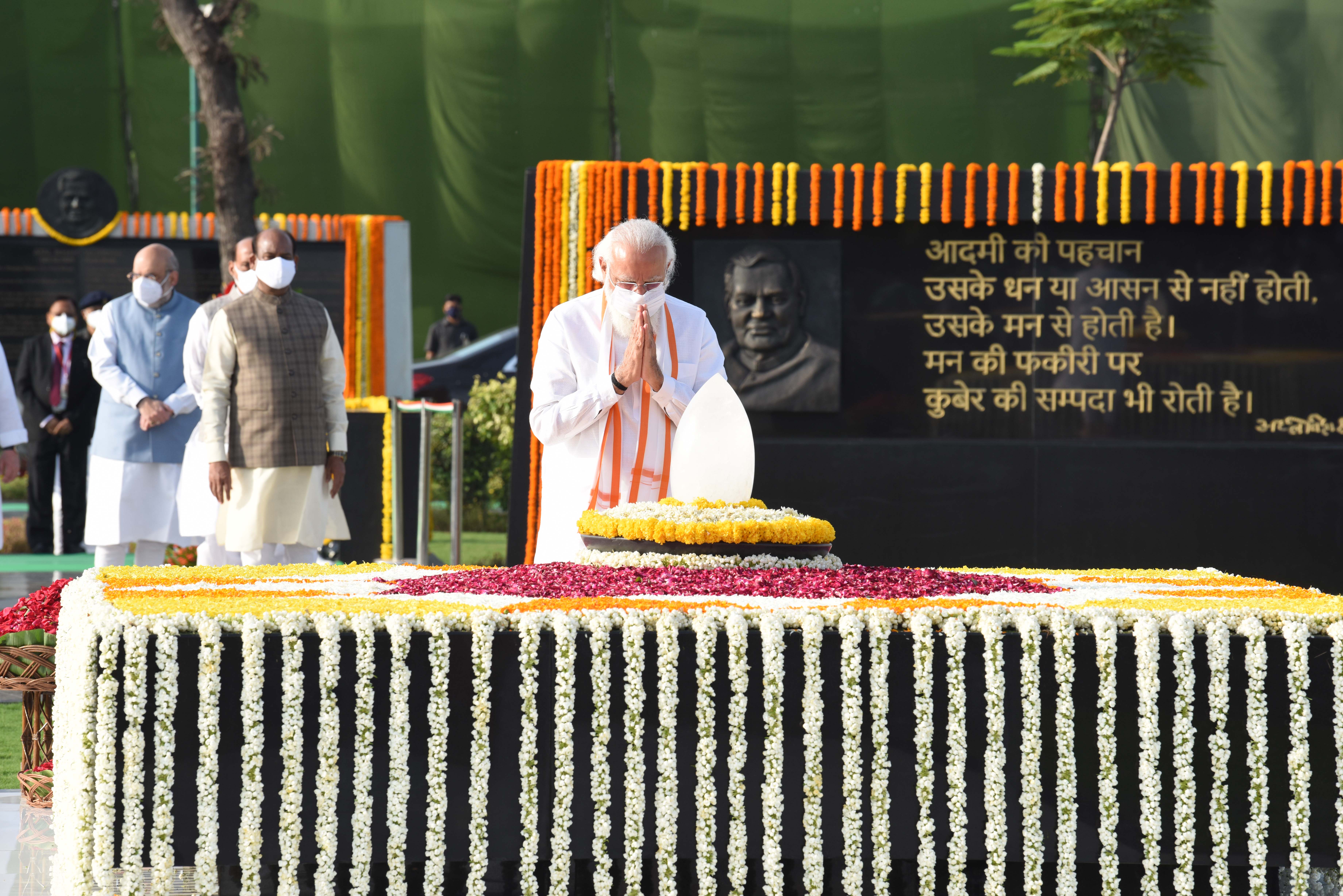 Pushpanjli & Prayer Meeting of Bharat Ratna & Former PM Shri Atal Bihari Vajpayee ji at Sadaiv Atal,Near Vijay Ghat, New Delhi