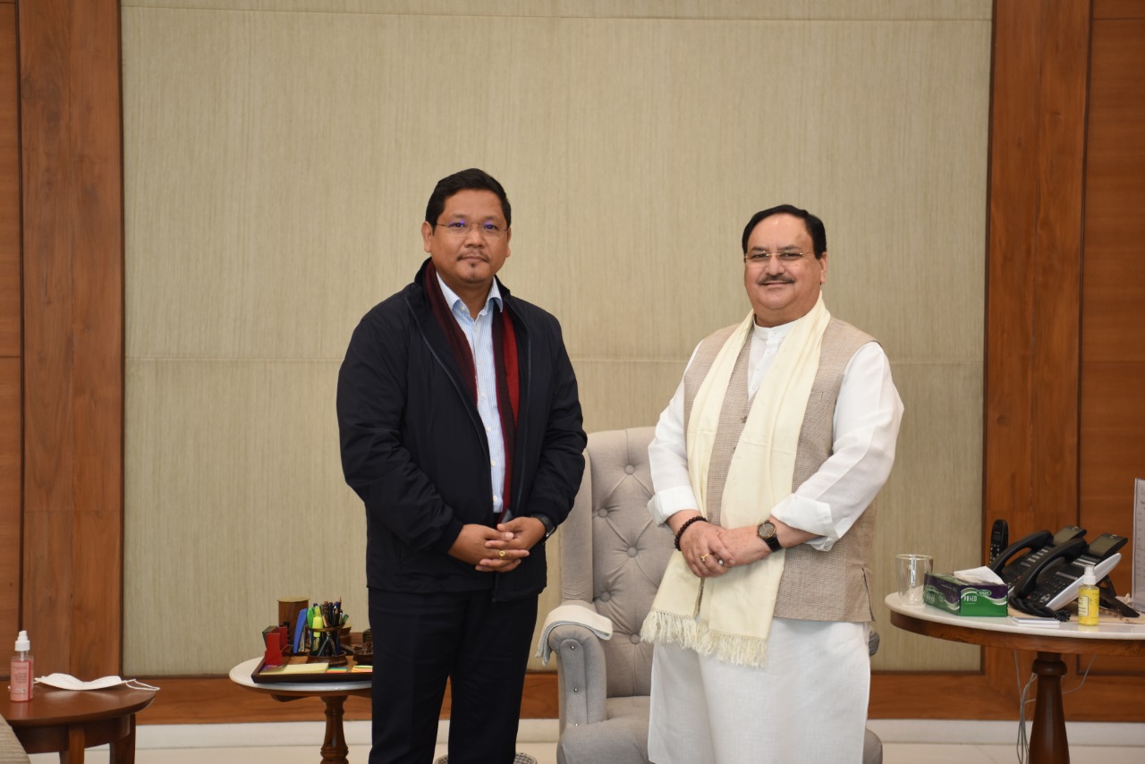 Photographs : Meghalaya Chief Minister Shri Conrad Sangama called on Hon'ble BJP National President Shri J.P. Nadda ji in New Delhi.