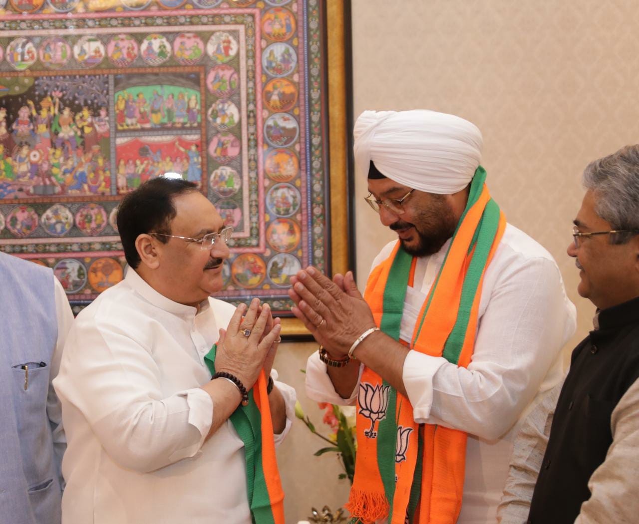 Shri Inderjeet Singh, grandson of Former President Giani Zail Singh joined BJP in presence of BJP National President Shri J.P. Nadda in New Delhi