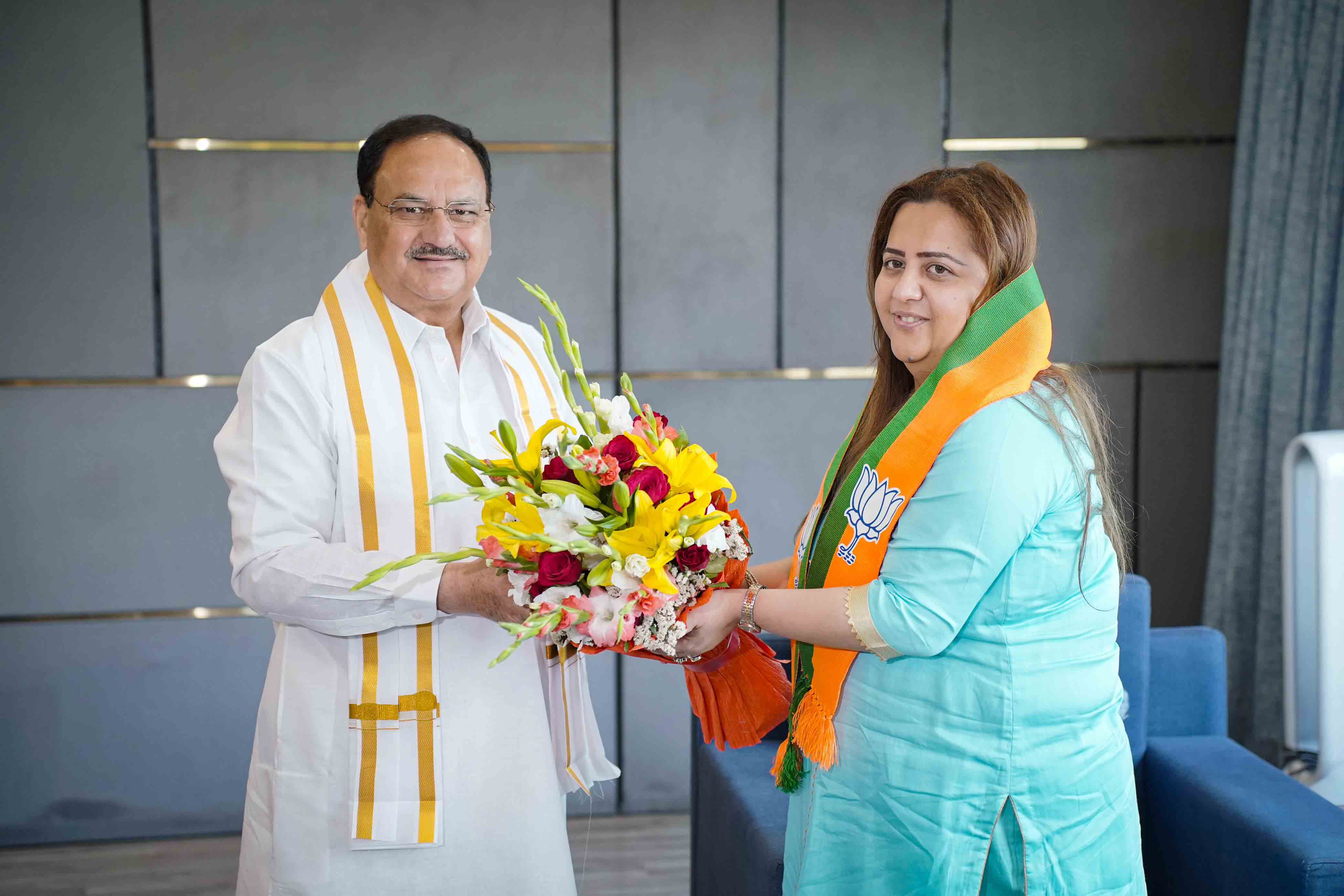 Former INC National Media Coordinator Sushri Radhika Khera and renowned actor Shri Shekhar Suman