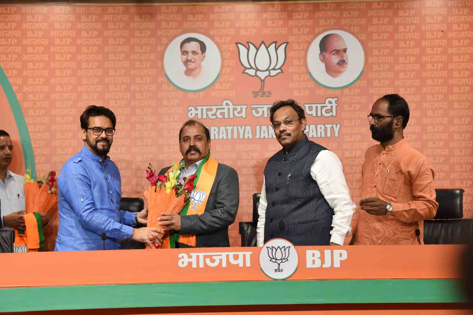 Former Indian Air Force chief Air Chief Marshal RKS Bhadauria (Retd) Joins BJP in New Delhi.