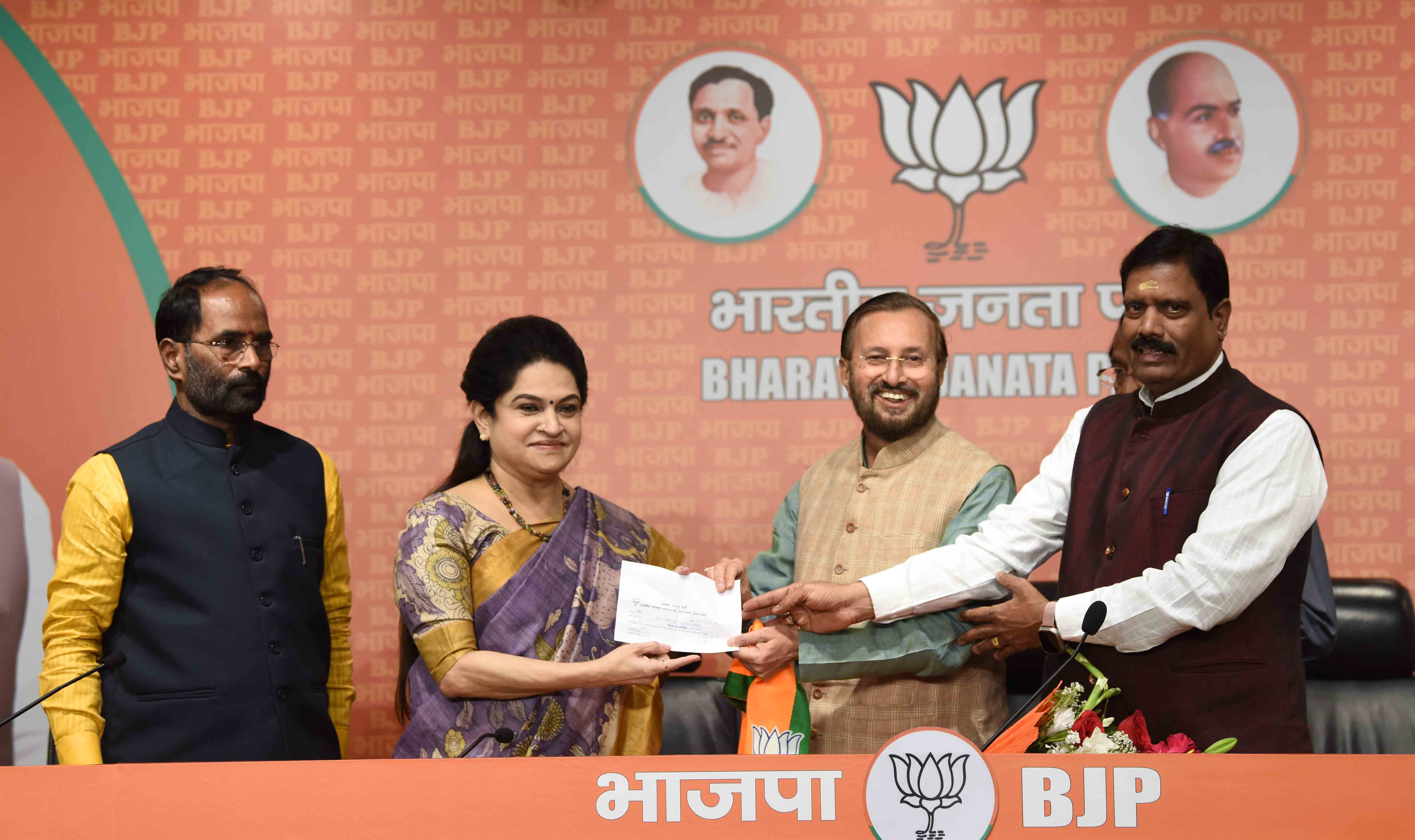 Former Kerala INC Leader Smt Padmaja Venugopal joined the Bharatiya Janata Party