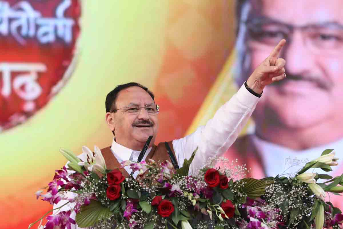 Hon'ble BJP National President & Union Minister Shri J.P. Nadda while addressing Janadesh Parab Jansabha & Smriti Mandir Lokarpan in Raipur (Chhattisgarh)