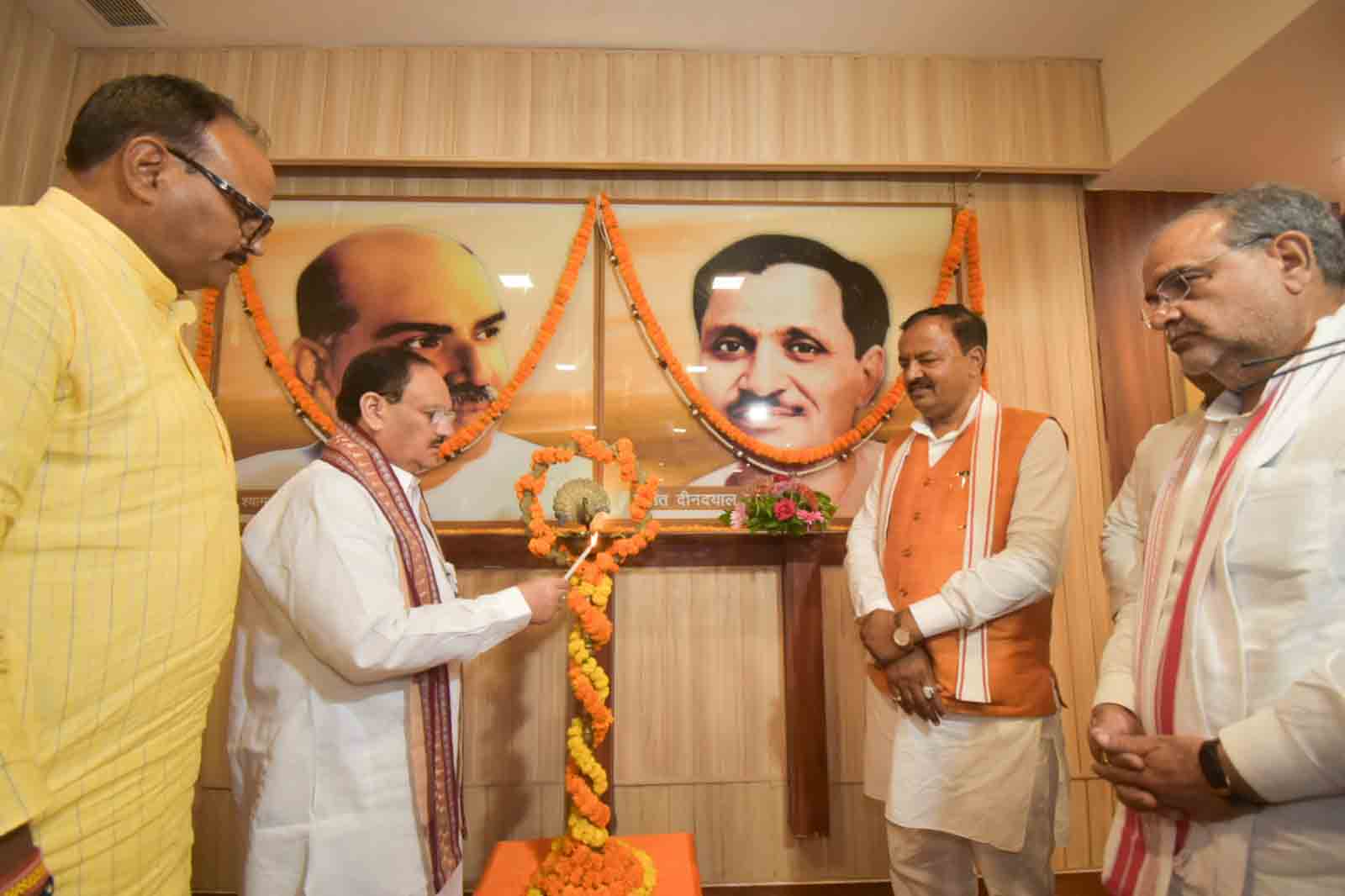 Hon'ble BJP National President Shri J.P. Nadda addressing BJP U.P. State BJP Organisational Meeting at State BJP Office, Lucknow (Uttar Pradesh)