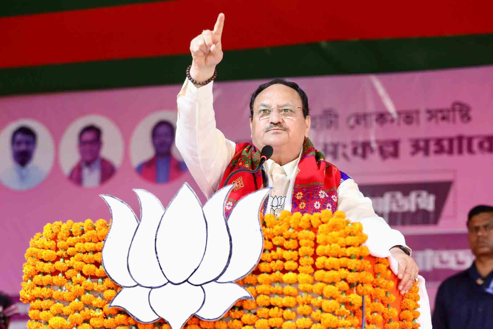 Hon'ble BJP National President Shri J.P. Nadda addressing a public rally in Dudhnoi (Assam)