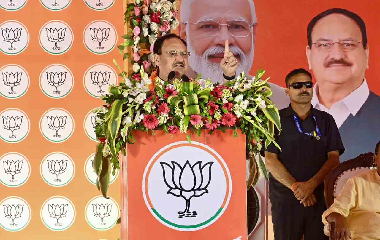 Hon'ble BJP National President Shri J.P. Nadda addressing a public rally in Sundargarh (Odisha)