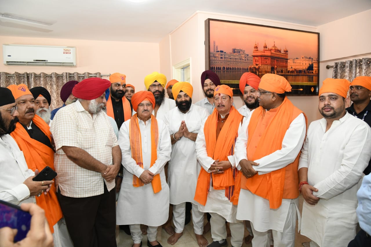 Hon'ble BJP National President Shri J.P. Nadda offered prayers at Patna Sahib Gurudwara in Patna (Bihar)