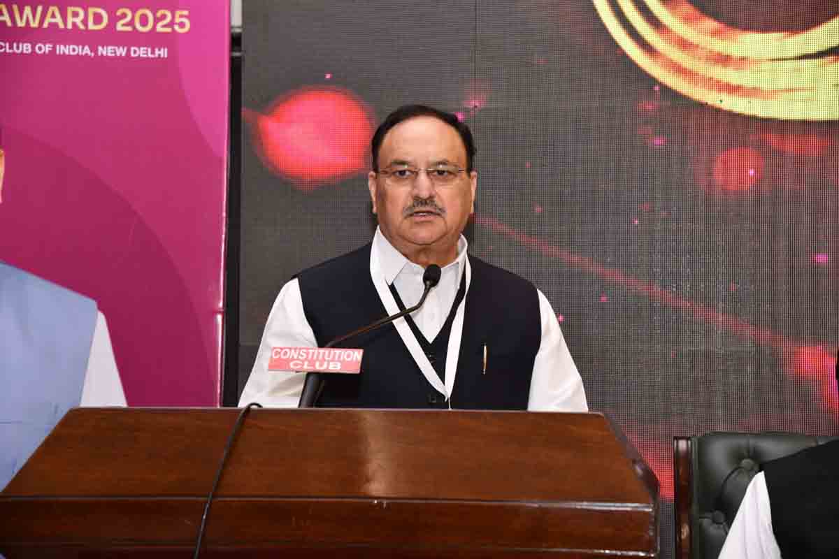 Hon'ble BJP National President Shri J.P. Nadda paid homage to Pope Francis & addressed “Deepika National Excellence Award 2025” at Speaker Hall, Constitution Club, New Delhi