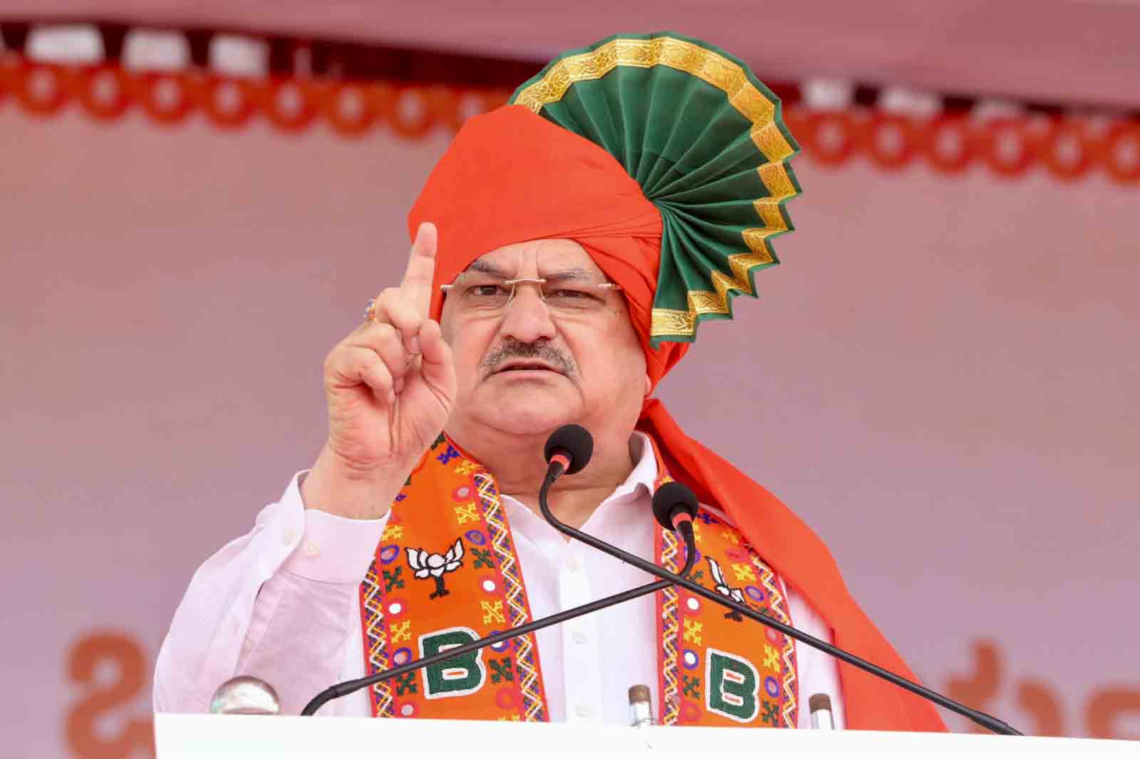 Hon'ble BJP National President Shri J.P. Nadda while addressing Booth Karyakarta Sammelan in Belagavi (Karnataka)