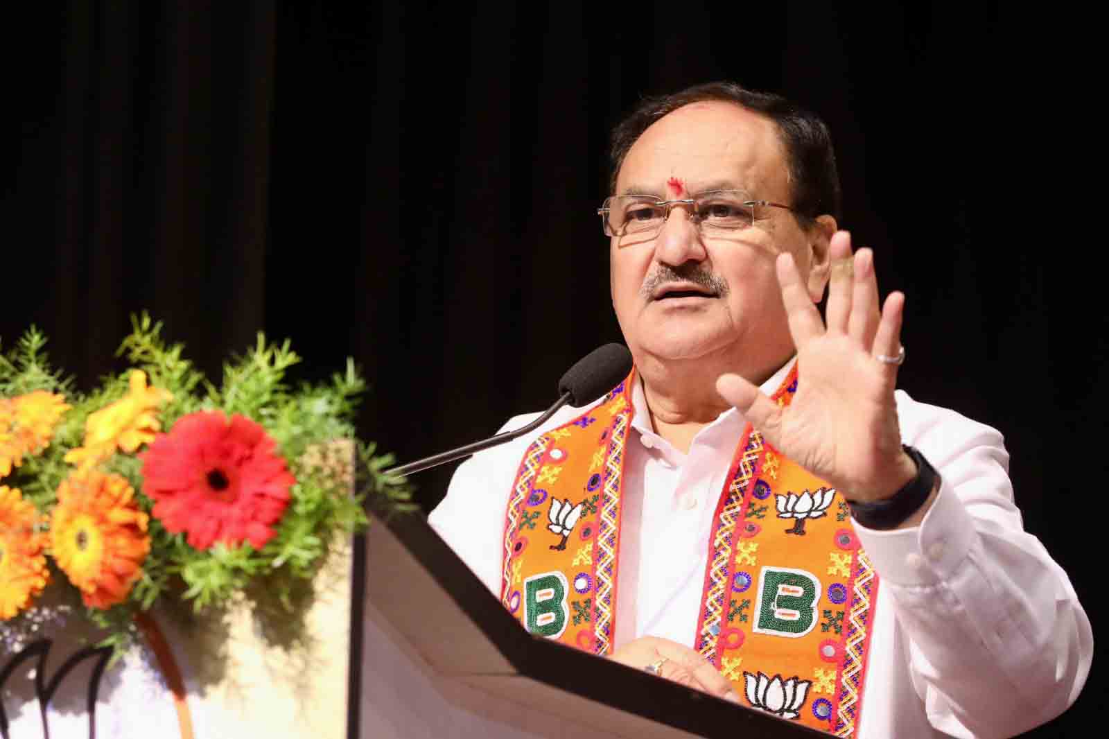 Hon'ble BJP National President Shri J.P. Nadda while addressing Intellectuals meet in Belagavi (Karnataka)