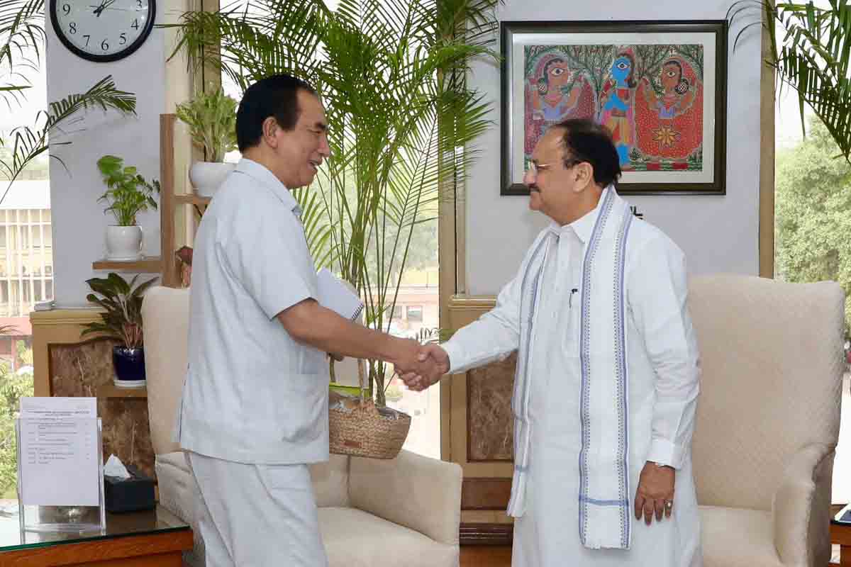 Hon'ble Chief Minister of Mizoram Mr. Lalduhoma with his delegation met Hon'ble BJP National President and Union Minister Shri J.P. Nadda in New Delhi