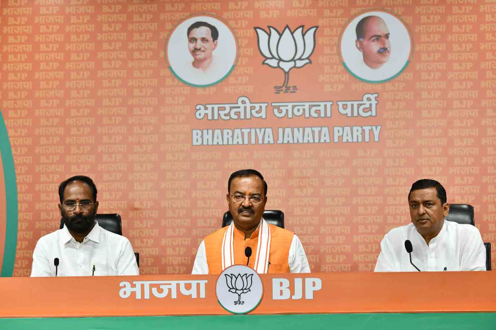 Hon'ble Deputy Chief Minister, Uttar Pradesh Shri Keshav Prasad Maurya at BJP HQ, 6A DDU Marg, New Delhi