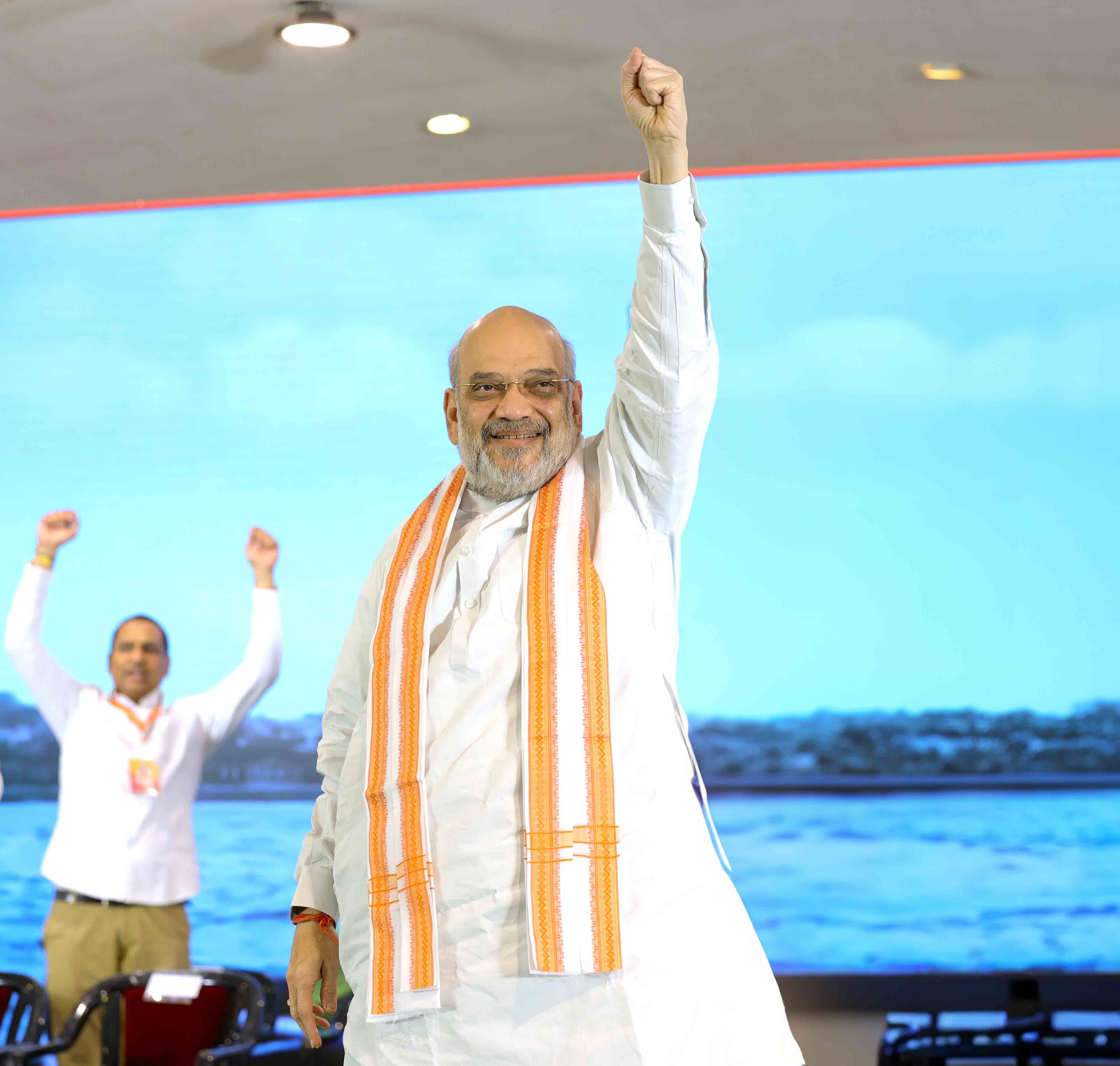 Hon'ble Union Home Minister & Minister of Cooperation Shri Amit Shah while addressing Social Media Volunteers Meet in Secunderabad (Telangana)