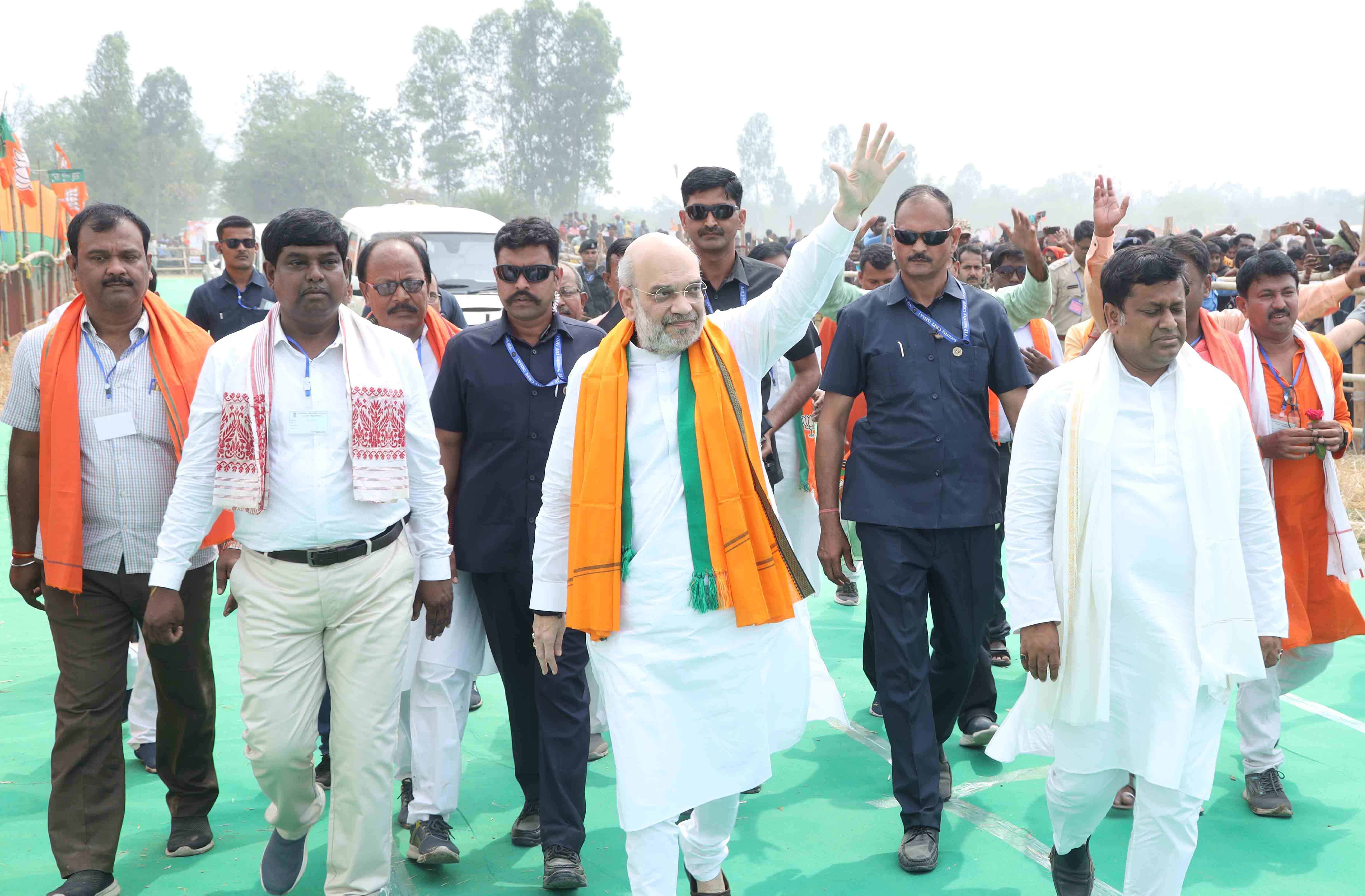 Hon'ble Union Home Minister & Minister of Cooperation Shri Amit Shah while addressing a public rally in Balurghat, South Dinajpur (West Bengal)