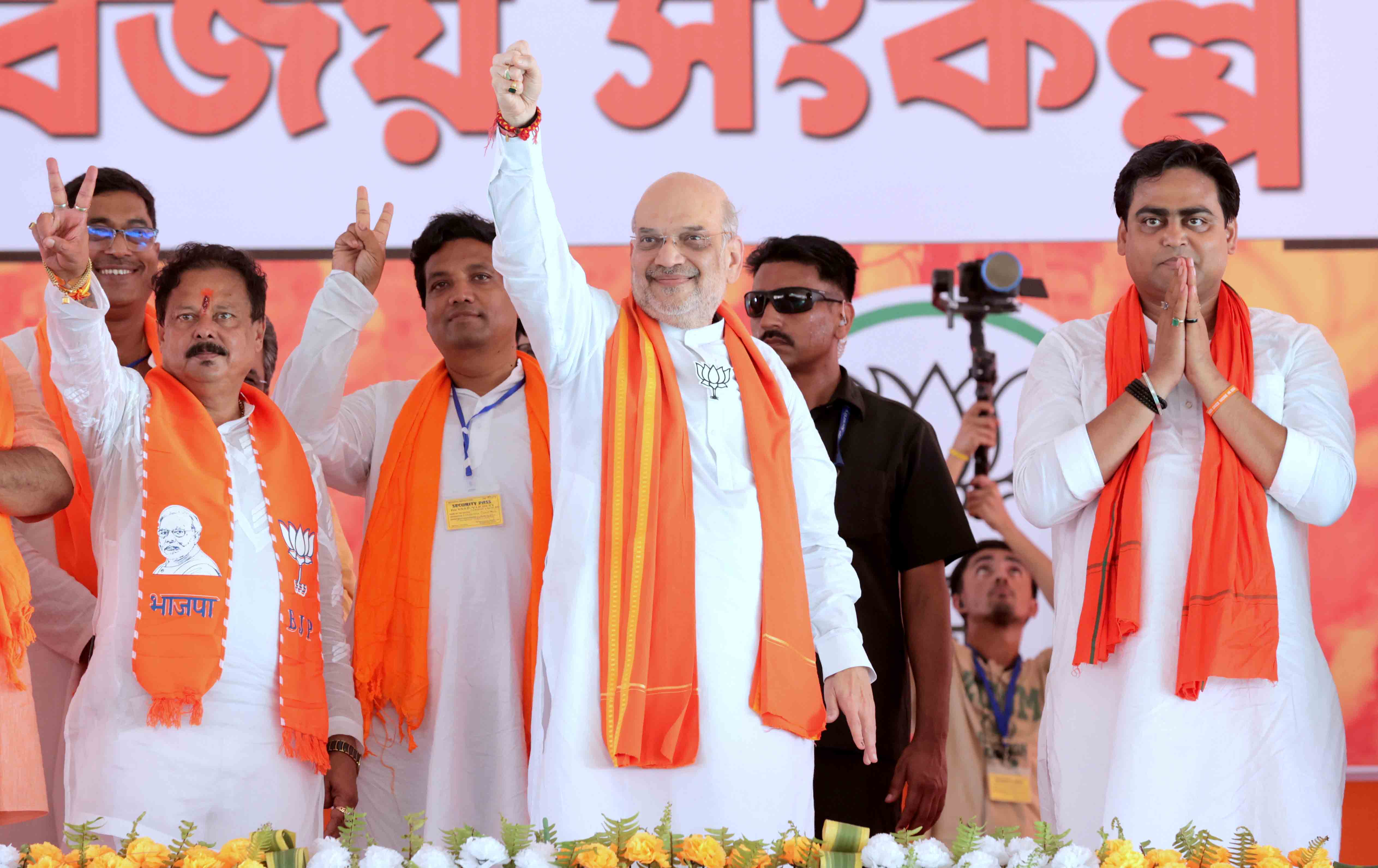 Hon'ble Union Home Minister and Minister of Cooperation Shri Amit Shah addressing a Public rally at Bangaon Railway School Ground (Bangaon) West Bengal