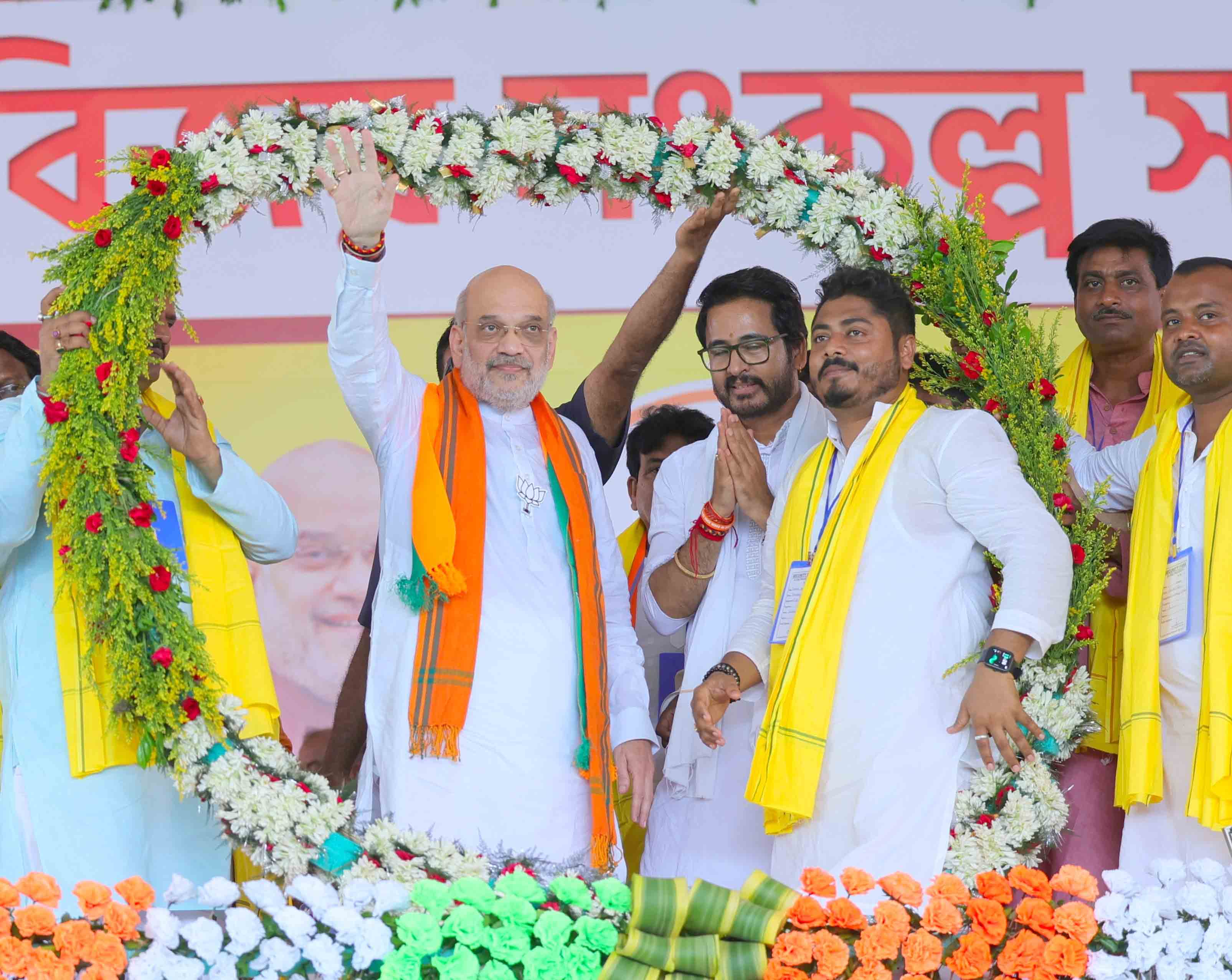 Hon'ble Union Home Minister and Minister of Cooperation Shri Amit Shah addressing a public rally Debra, Ghatal (West Bengal)