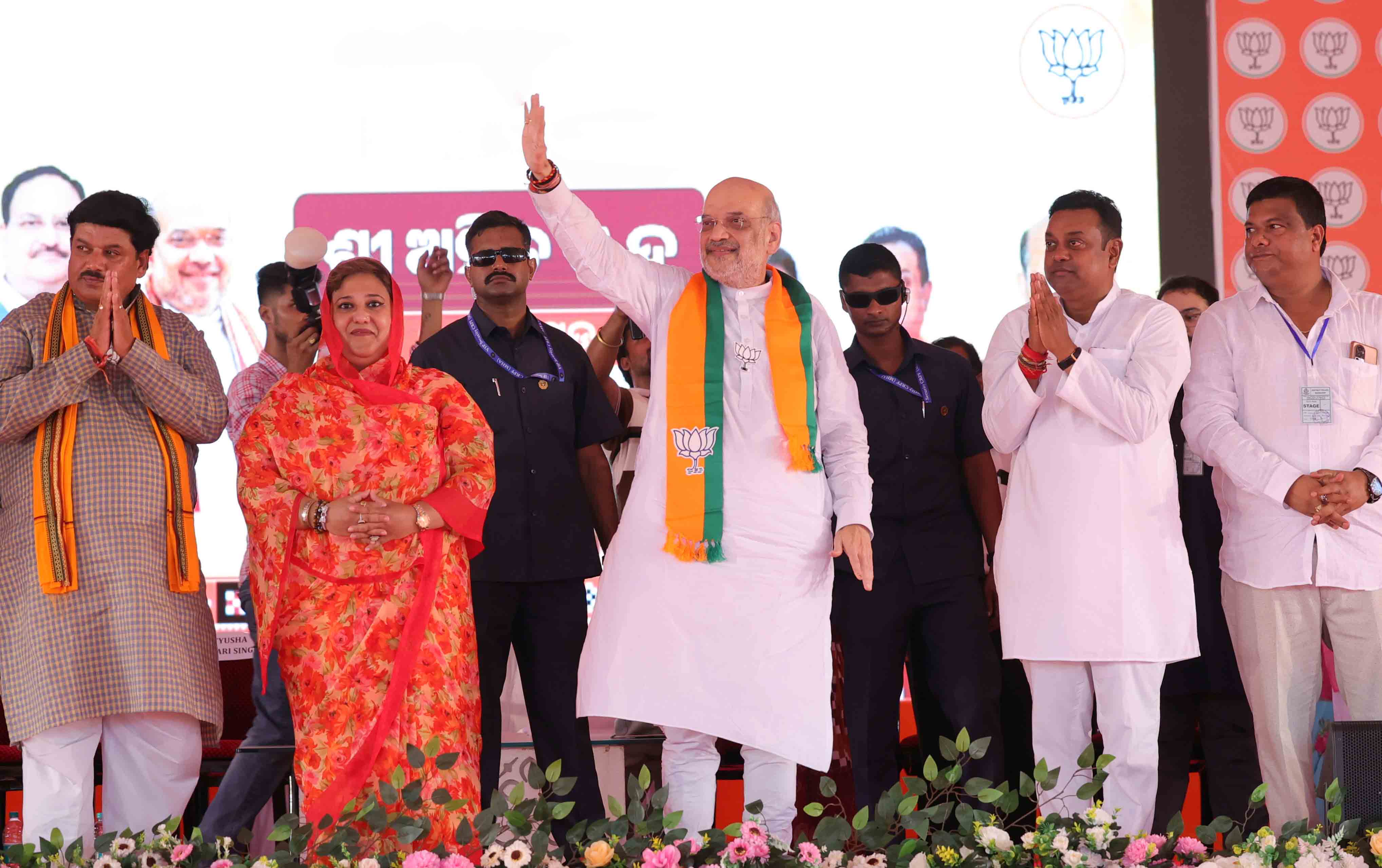 Hon'ble Union Home Minister and Minister of Cooperation Shri Amit Shah addressing a public rally at Lathipada, Dangi Ground (Nayagarh)