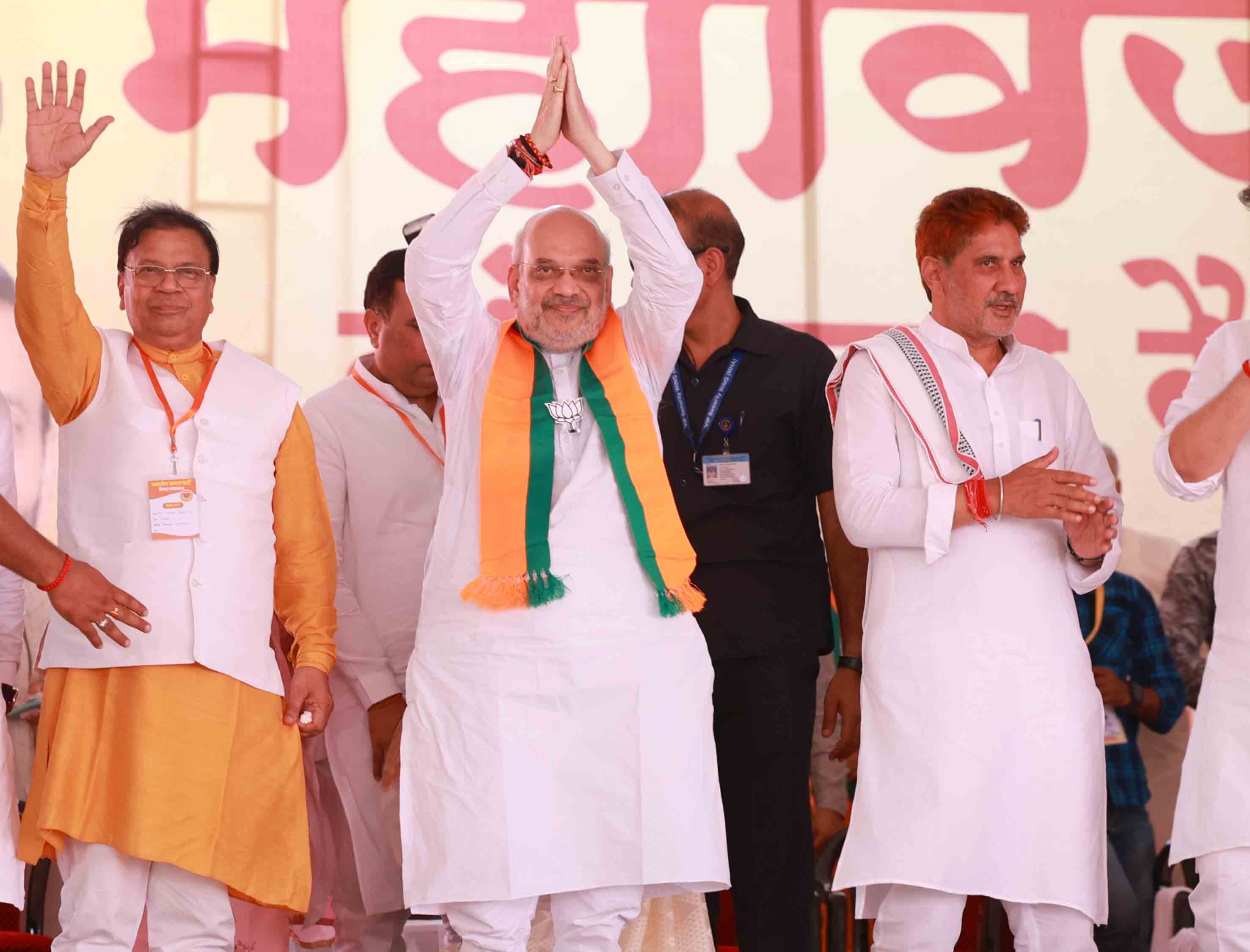 Hon'ble Union Home Minister and Minister of Cooperation Shri Amit Shah addressing a public rally in Hisar (Haryana)