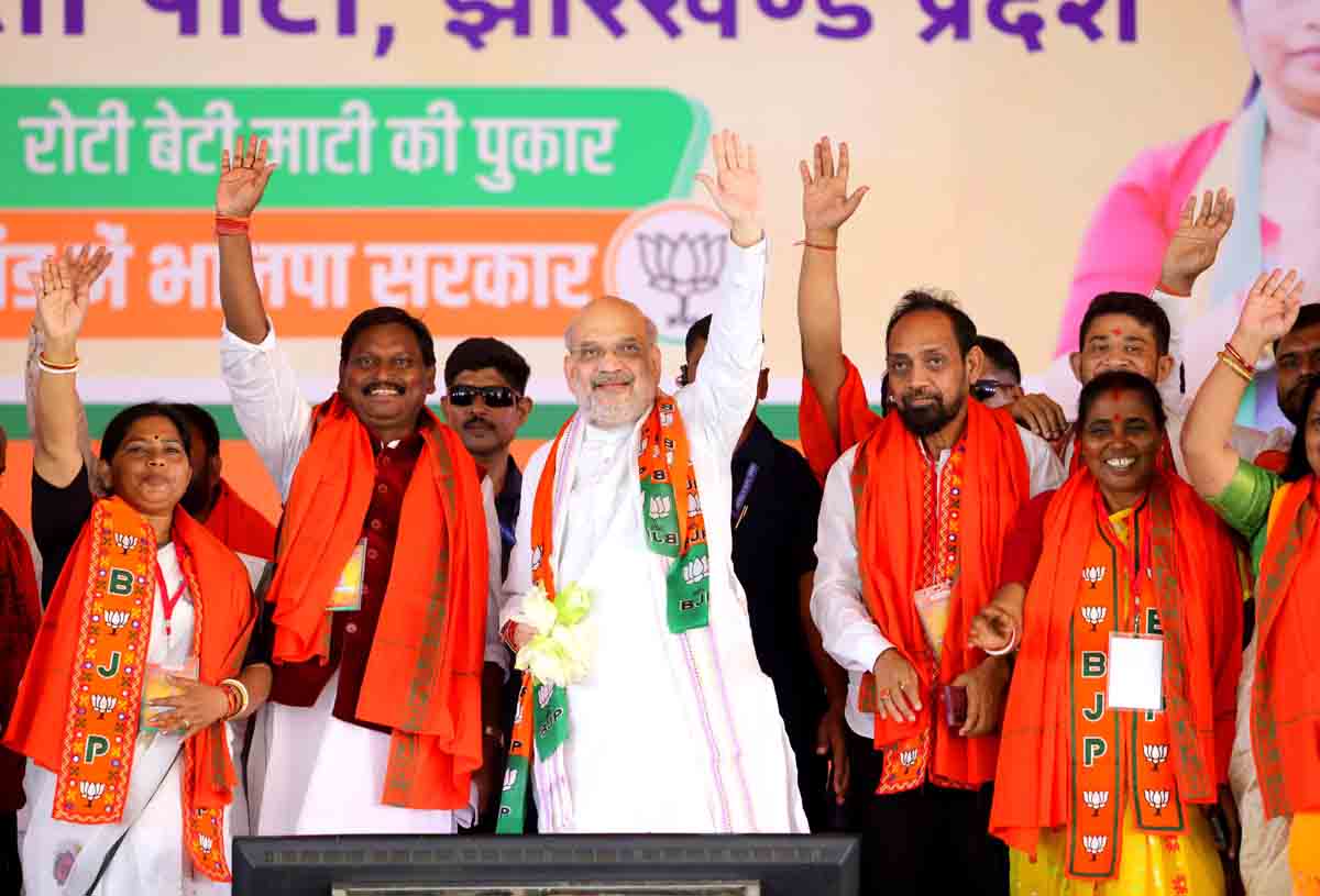 Hon'ble Union Home Minister and Minister of Cooperation Shri Amit Shah ji's road show in Jamshedpur (Jharkhand).