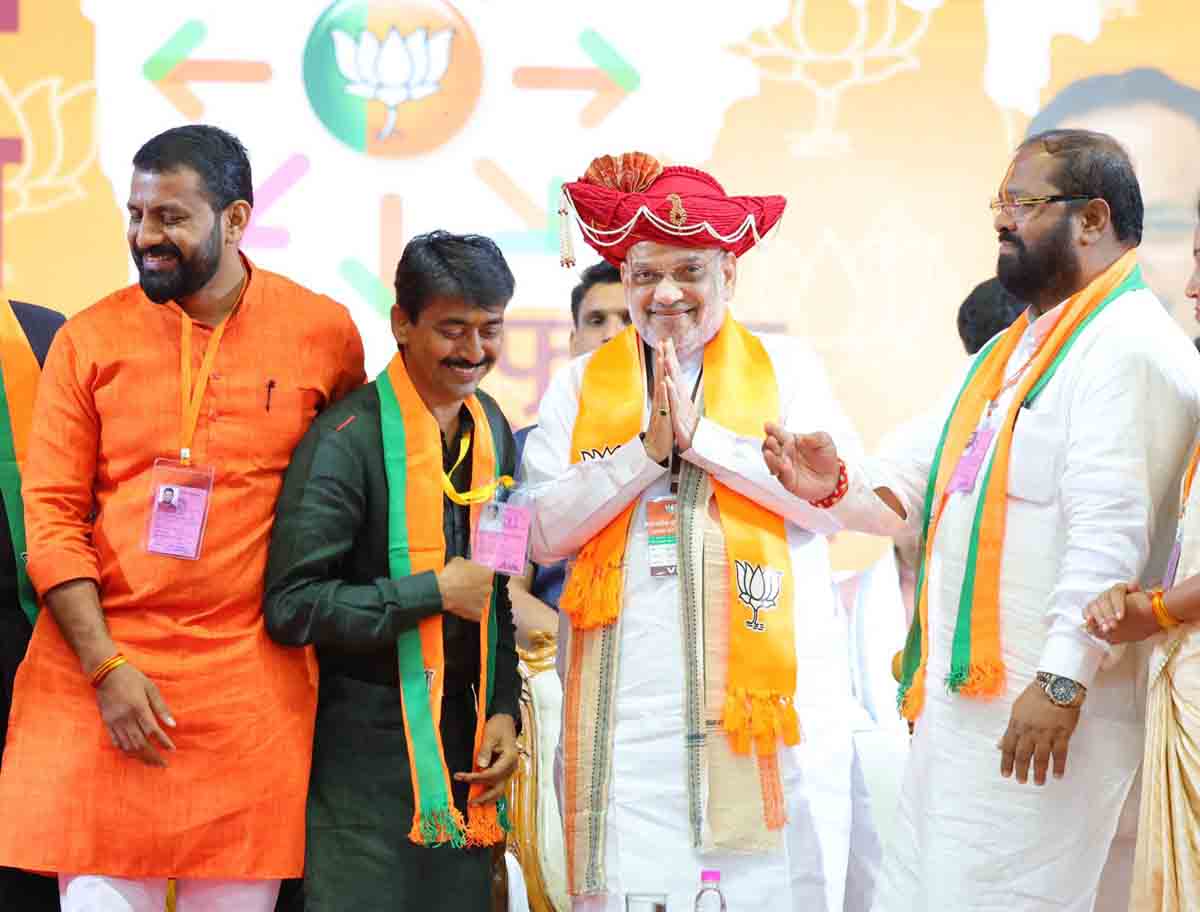 Hon'ble Union Home Minister and Minister of Cooperation Shri Amit Shah while addressing Maharashtra BJP State Convention in Pune (Maharashtra)