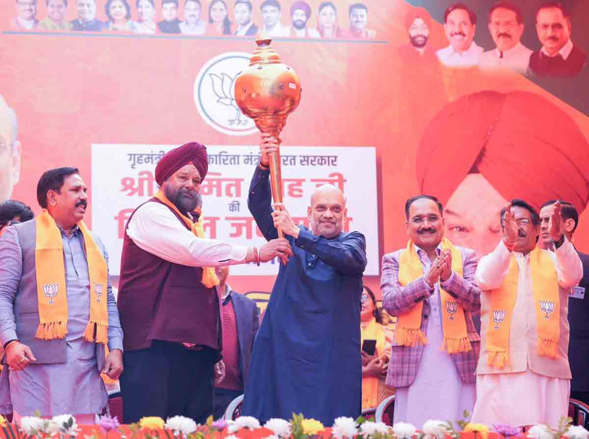 Hon'ble Union Home Minister and Minister of Cooperation Shri Amit Shah while addressing public rallies in Jangpura, Bijwasan & Dwarka (Delhi)