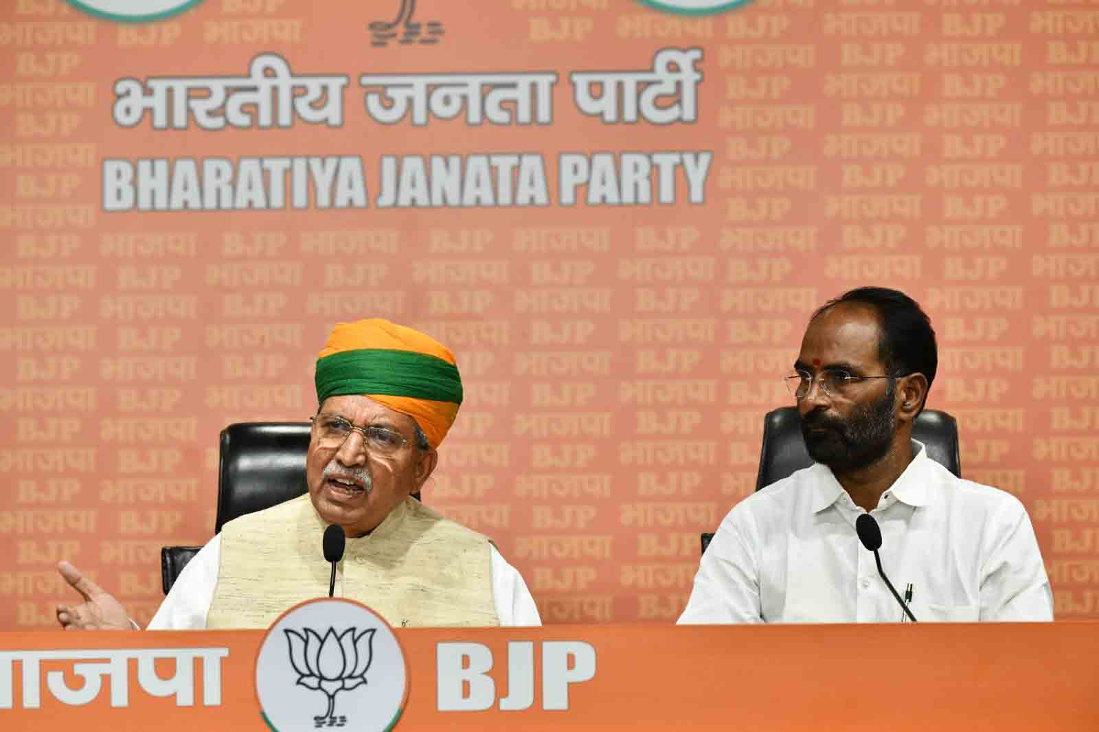  Hon'ble Union Minister Shri Arjun Ram Meghwal at BJP HQ, 6A DDU Marg, New Delhi