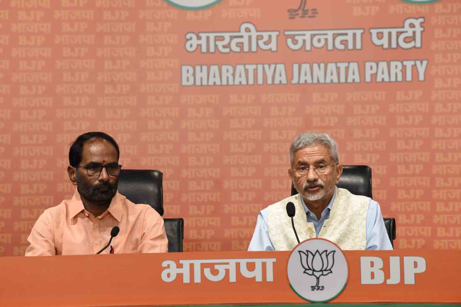 Press conference of senior BJP Leader and Hon'ble Union Minister Shri S. Jaishankar