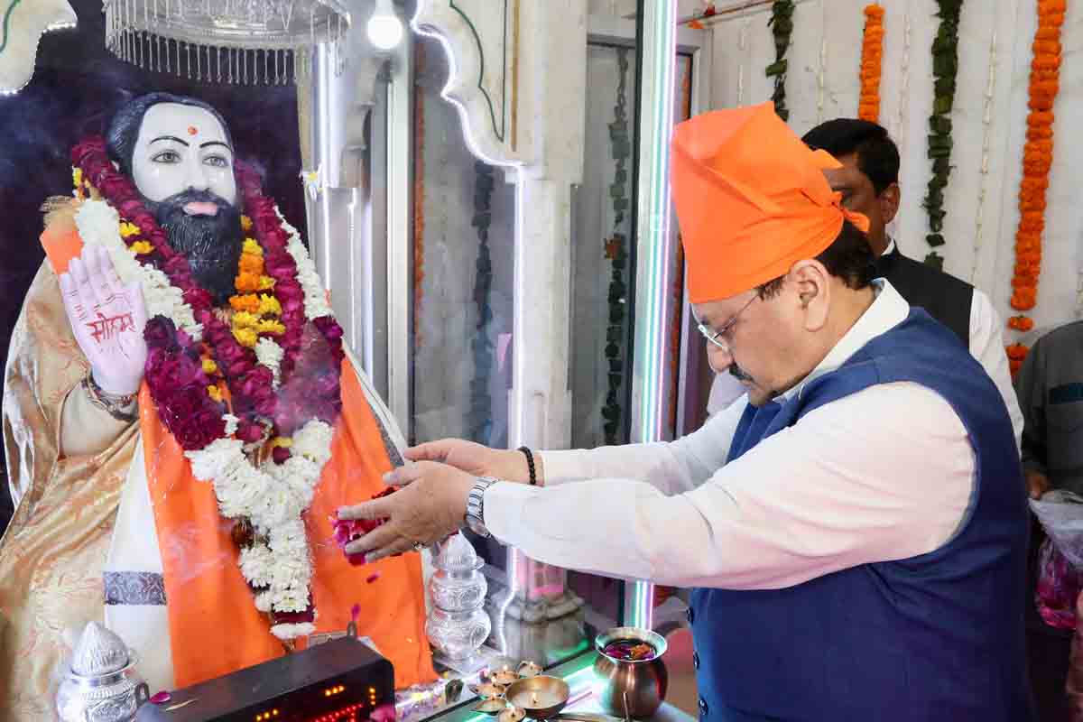 Hon’ble BJP National President Shri J.P. Nadda ji offered prayers at Shri Guru Ravidas Vishram Dham Mandir Trust on the occasion of “Guru Ravidas Jayanti” at Deshbandhu Gupta Road, Prabhat Marg, Dev Nagar, Karol Bagh, New Delhi