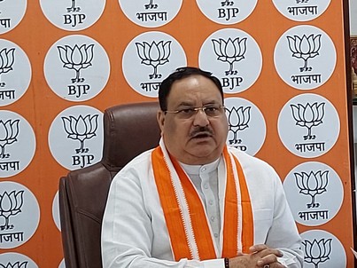 BJP National President Shri J.P. Nadda chaired meeting with BJP MPs of Uttar Pradesh, Karnataka, Andhra Pradesh, Telangana, Kerala and Goa on Covid pandemic via video conferencing