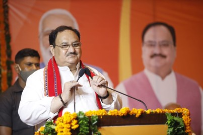 BJP National President Shri J.P. Nadda addressing meeting of Uttarakhand State Office Bearers, District Presidents, Assembly Incharges and State Morcha Presidents, General Secretaries