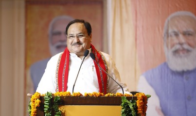 BJP National President Shri J.P. Nadda addressing meeting of Uttarakhand State MPs & MLAs