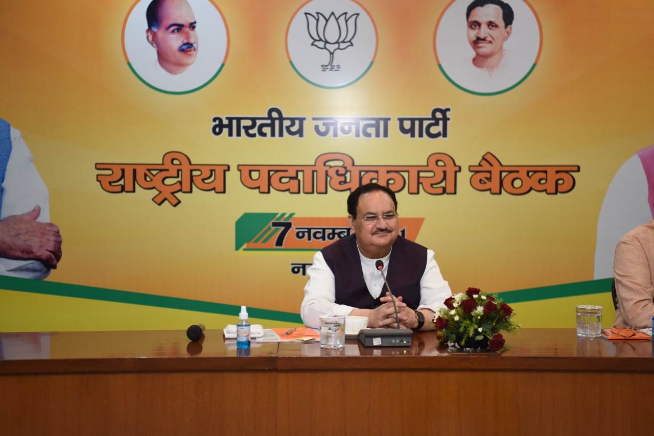 Photographs : BJP National Office Bearers Meeting chaired by BJP National President Shri J.P. Nadda in New Delhi