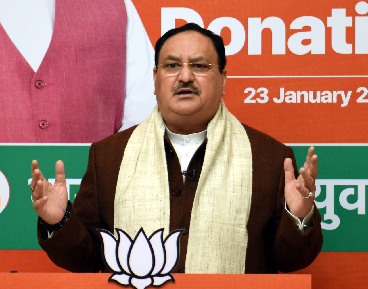 Hon'ble BJP National President Shri J.P. Nadda while addressing Micro Donation Rally org by BJYM virtually