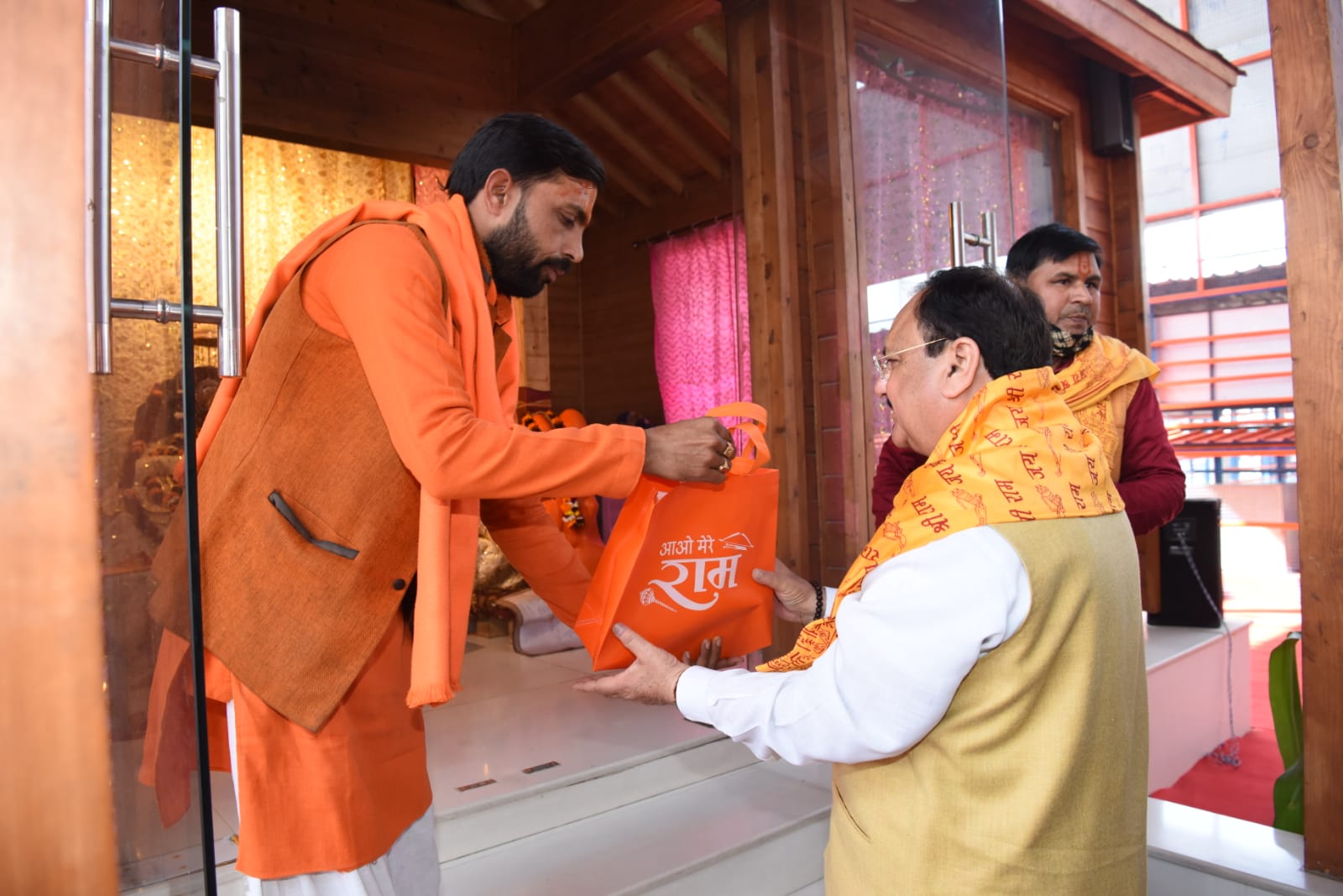 BJP National President Shri J.P. Nadda offered prayers at Sri Ram Lalla Mandir in Ayodhya