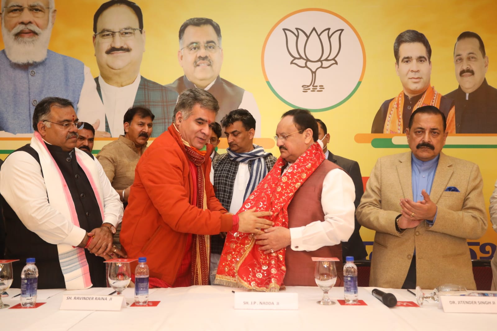 BJP National President Shri J.P. Nadda addressing BJP State Office Bearers Meeting in Jammu and Kashmir